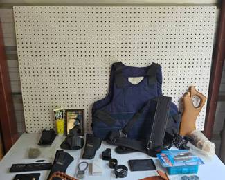 Gun Stuff Armor Vest Gun Locks Holsters Etc