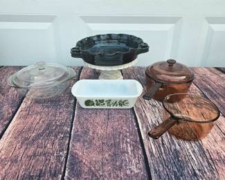 Vision Corning USA Glasbake Pyrex Pie Plate