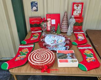 Christmas In July 3 Net Lights Stockings Lighted Christmas Treea Placemats