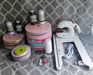 Singer Handheld Sewing Machine Ribbon Thread Etc