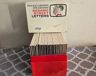 Vintage Sesame Street Letters PhonoViewer Programs
