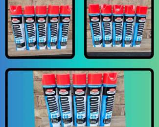 15 Krylon QuikMark Water Based Inverted Marking Paint APWA Brilliant Red 22 oz