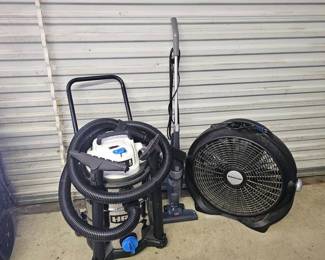 8 Gal Shop Vac Bissel Stick Vacuum Wind Machine Fan