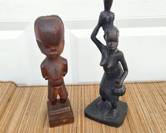 Vintage Africian American Wood Carved Tribal Art