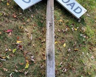 Homemade Railroad Crossing Sign