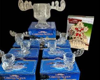 Natl Lampoons CHRISTMAS VACATION Moose Mug Punch Bowl Set