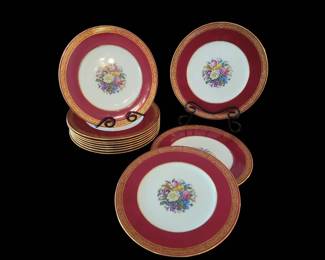 Antique CAULDON China Dinner Plates 
