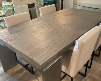 Modernist Dining Table and Brand New Chairs