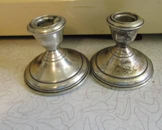Sterling candle sticks