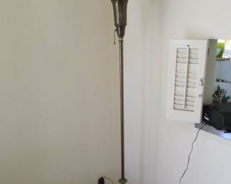 Torchiere Horn Floor Lamp 