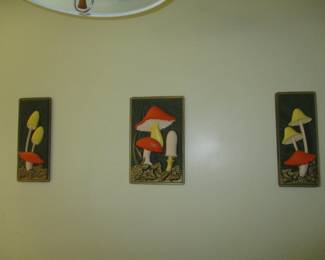 vintage plaster plaques 