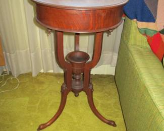 Antique Flip top Sewing Table