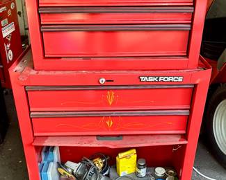 Task Force Metal Tool Chest and Contents