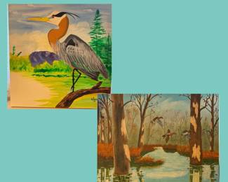 Original Birds on Canvas