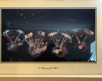 Harley Davidson Motor Print