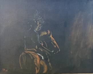 Cowboy Silouhette Canvas