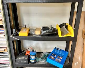 Plastic Shelf and Contents