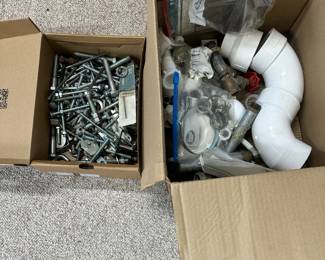 Lot of Screws and plumbing items