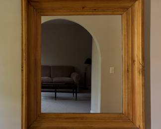 Mike Bell Inc. Sourced Pine Mirror. Measures 30" x 30" x 3.25" D. Photo 1 of 3. 