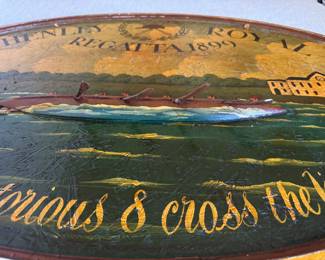Antique Henley Royal Regatta 1899 "3-D" Pub Sign. Measures 36" W x 24" H. Photo 2 of 3. 