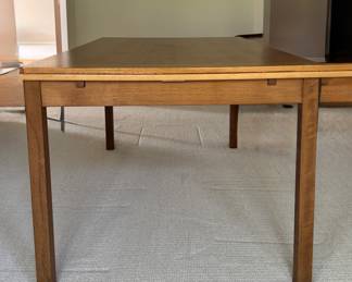 Ansager Møbler Danish Teak Extension Dining Table with Self-Storing Leaves. Model Number 36. Measures 53" W x 35" D with Two 20" Self Storing Leaves. Photo 1 of 5. 