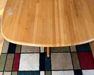 Mid-Century 5-Piece Dining Set. Table Measures 40" x 40". Chairs Have 17" Seat Height. Photo 3 of 6. 