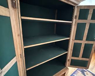 Mike Bell, Inc Sourced Antique Irish Pine Cabinet. Originally Purchased for $13,000! Felt Lined. Measures 50" W x 29" D x 71" H. Photo 5 of 6. 