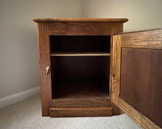 Solid Oak Ice Box Converted to Cabinet. Measures 22" W x 17" D x 25" H. Photo 3 of 3. 