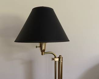 Brass Adjustable Height Floor Lamp. Photo 2 of 4. 