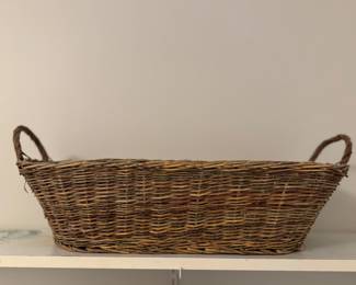 Vintage Basket. Measures 23" W x 6" H. 