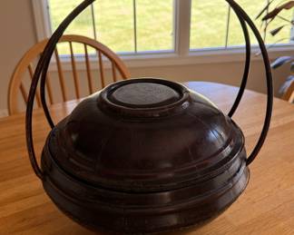 Chinese Wood Offering / Storage Basket. Photo 1 of 4. 
