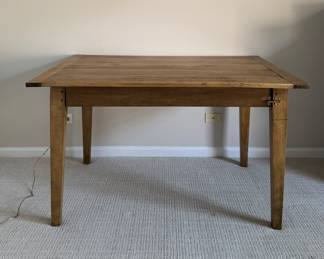 Mike Bell, Inc. Sourced Pine Desk / Farmhouse Style Table with Drawer. Measures 52" x 34" H with 24.5" Clearance. Photo 1 of 4. 
