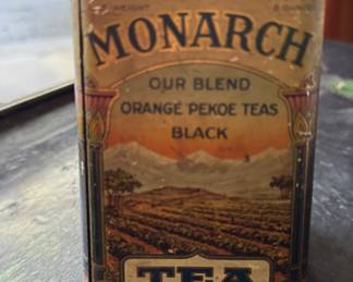 Monarch Tea Tin. Photo 1 of 2. 