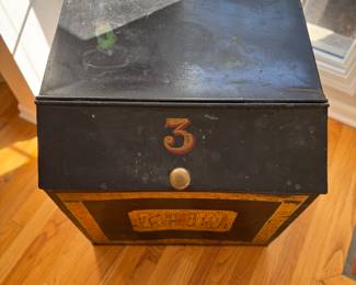 Vintage Tin Bin. Photo 2 of 3. 