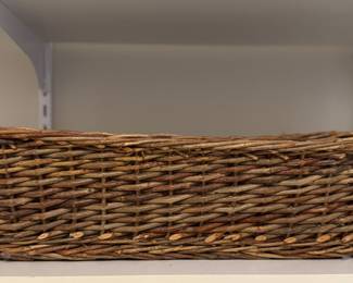 Vintage Basket. Measures 18" W x 4" H. 