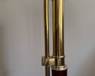 Brass Adjustable Height Floor Lamp. Photo 3 of 4. 