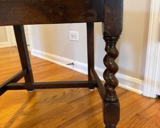 Mahogany Barley Twist Cane Back Chair. Photo 5 of 5. 