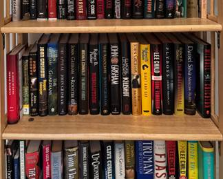 Hard-Back Books by John Grisham, Elmore Leonard, Clive Cussler, David McCullough, Tom Clancy & More. 