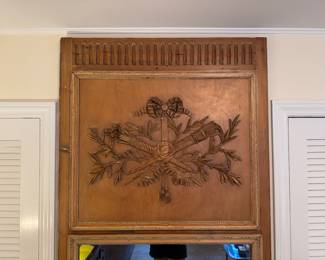 Mike Bell, Inc. Sourced Louis XVI Style Pine Trumeau Mirror. Measures 44" W x 87" H. Photo 3 of 7. 