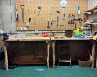 Work Bench - 2 Available. Each Measures 54" x 24" x 37" H. 