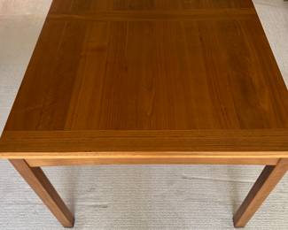 Ansager Møbler Danish Teak Extension Dining Table with Self-Storing Leaves. Model Number 36. Measures 53" W x 35" D with Two 20" Self Storing Leaves. Photo 2 of 5. 