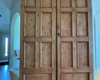 Mike Bell, Inc Sourced Antique Irish Pine Cabinet. Originally Purchased for $13,000! Felt Lined. Measures 50" W x 29" D x 71" H. Photo 1 of 6. 