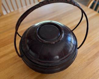 Chinese Wood Offering / Storage Basket. Photo 2 of 4. 