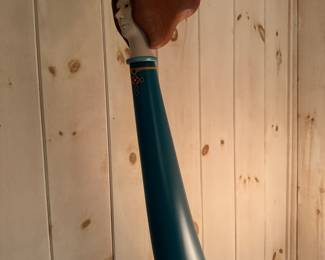 James W. Eaton Hand-Carve Wood Sculpture. Measures 54" H x 22" D. Photo 2 of 4. 