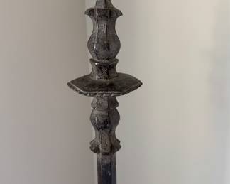 Wrought Iron Two Arm Floor Candelabra. Photo 4 of 4. 