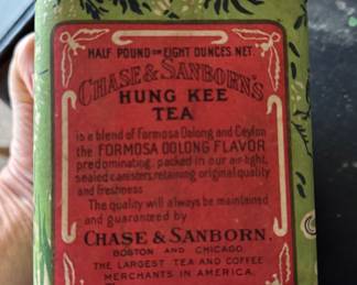 Chase & Sanborn's Hung Kee Tea Tin. Photo 3 of 3. 