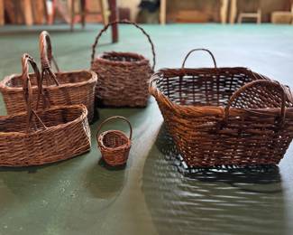 Assorted Vintage Baskets. 
