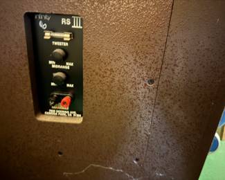 Piar of Infinity RS III Speakers. Photo 2 of 2. 