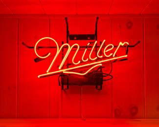 Miller Neon Sign. Photo 1 of 2. 