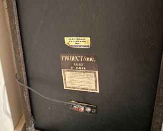 Project/ One AS-80 Speakers. Photo 2 of 2. 